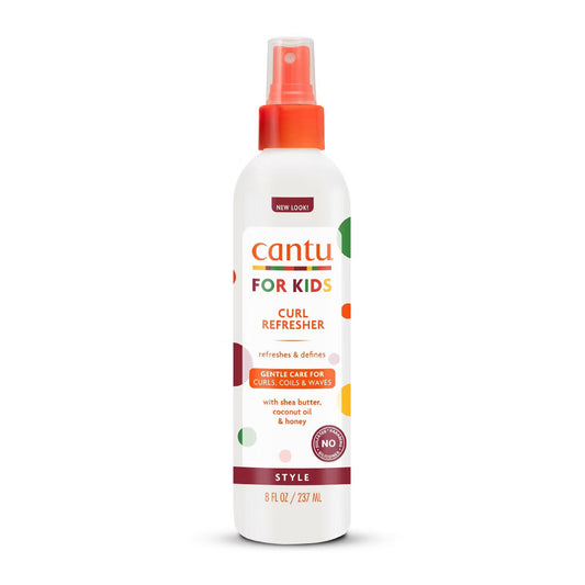 Cantu Care for Kids Curl Refresher - 8 oz | Sulfate-Free Detangling Spray with Shea Butter, Coconut Oil & Honey for Textured Hair