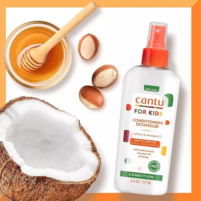Cantu Kids Detangling Spray: Shea Butter & Honey (6 oz)