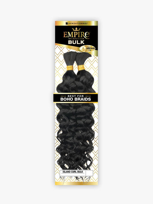 Empire Island Curl Human Bulk Hair 14, 18 & 22 Inches | 17 Colors