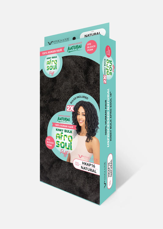 Afro Soul 16" Kinky Afro Puff | 100% Human Hair