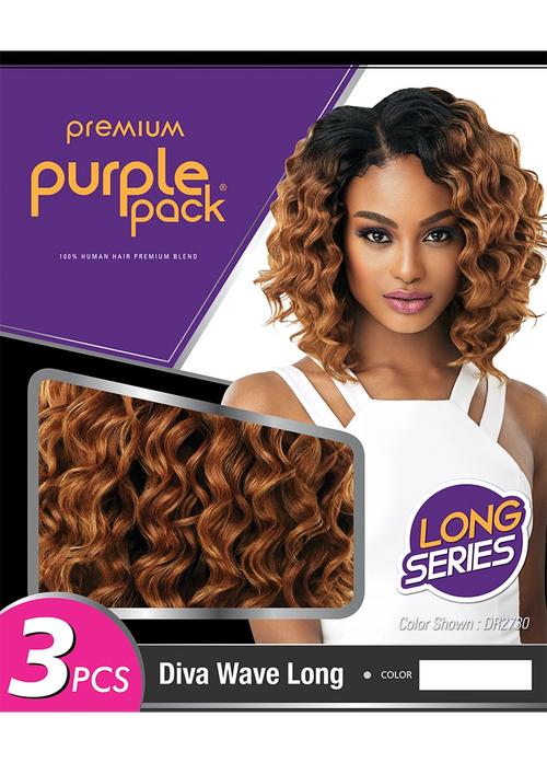 HH PURPLE PACK LONG 3PCS - DIVA WAVE LONG
