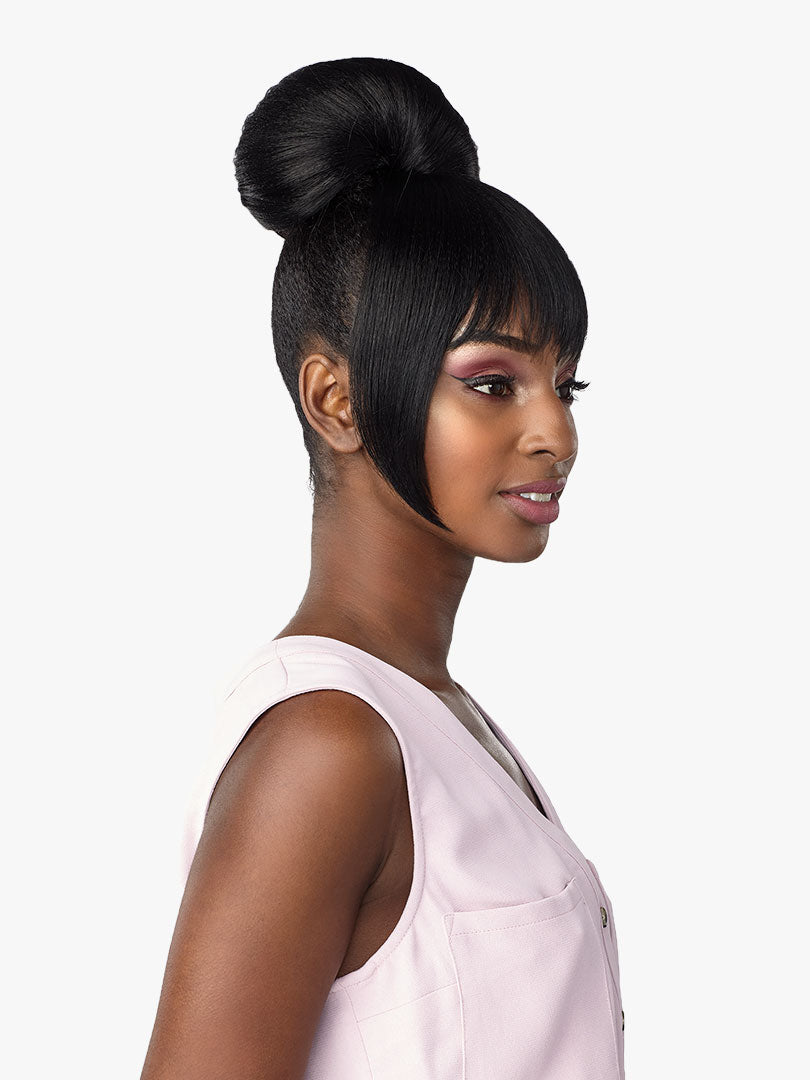 Haylie Instant Bun with Bang Hair Piece