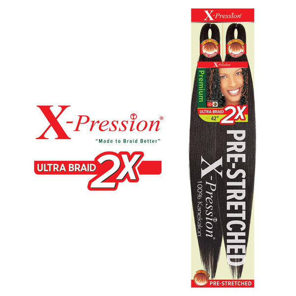 X-PRESSION BRAID-PRE STRETCHED BRAID 42 2X