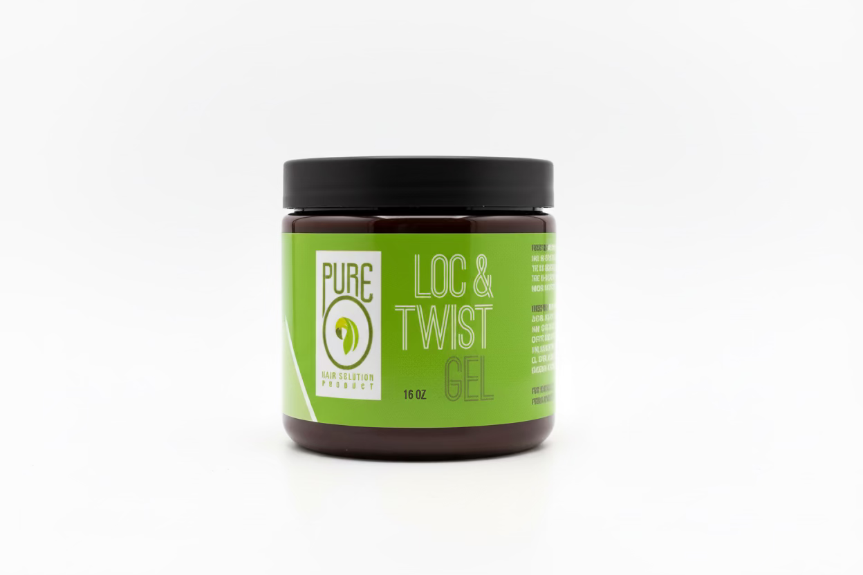 Pure O Natural Lock & Twist Gel - 16 oz - Extra Firm Hold & Moisturizing Gel for Locs, Twists & Braids