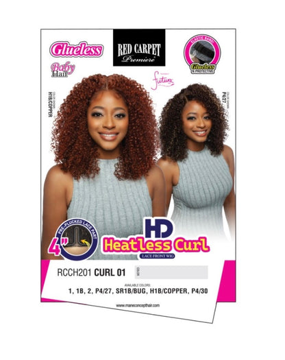 Red Carpet Premier - Glueless HD Lace Wig with Baby Hair - Curl 01