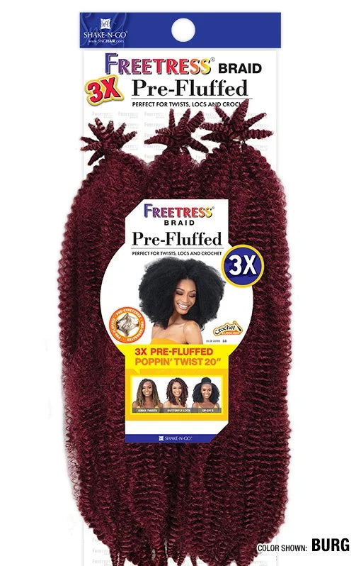 F/B 3X PRE-FLUFFED POPPIN TWIST 20"