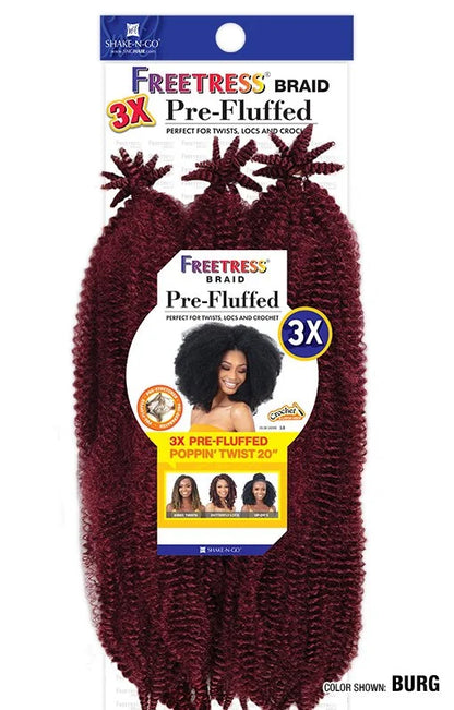 F/B 3X PRE-FLUFFED POPPIN TWIST 20"