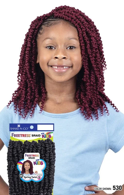 Freetress Braid 3X Kids-Spring Twist 8" Crochet Hair