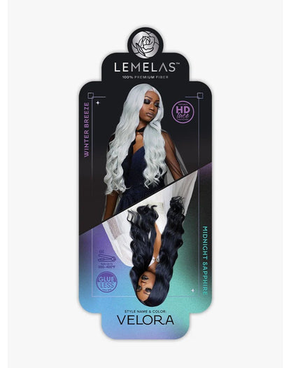 LEMELES "VELORA" 100% Premium Fiber HD Glueless Lace Wig