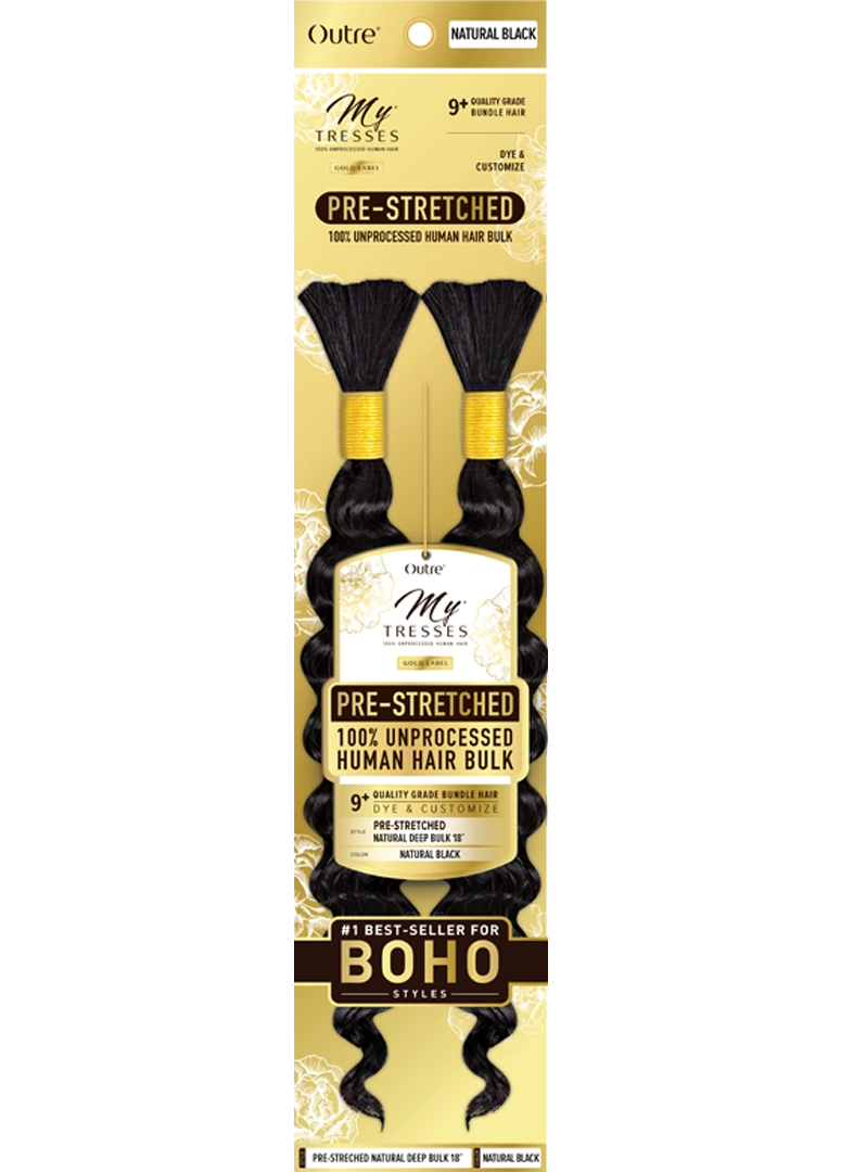 Mytresses Gold Label Prestretched Natural Body Bulk 18 | 2 COLORS