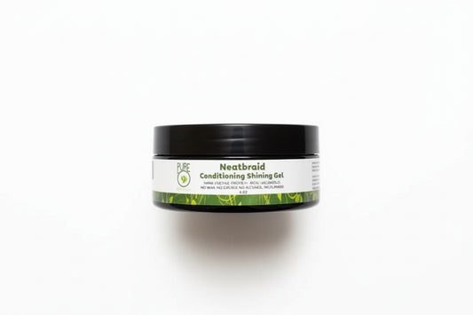 Jar of Neatbraid Conditioning Shining Gel on a white background