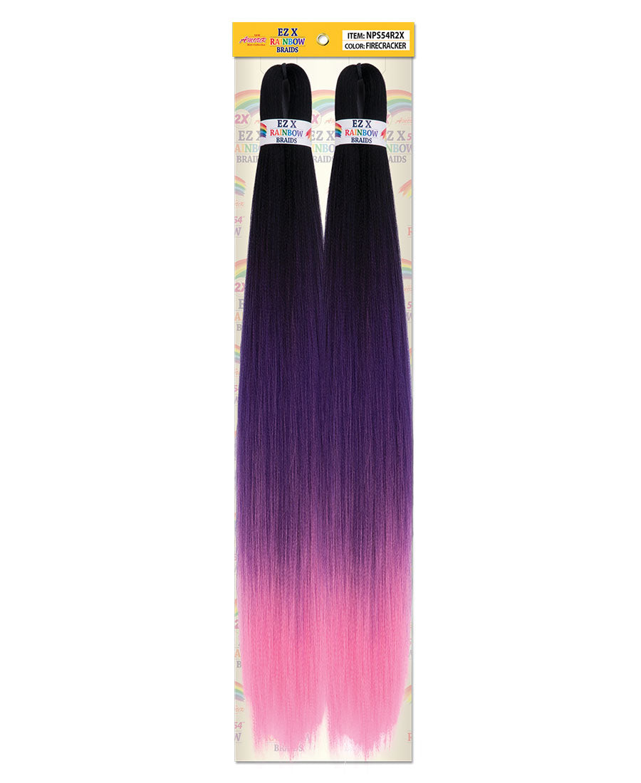 EZ X Rainbow Pre-Stretched Braid 54"