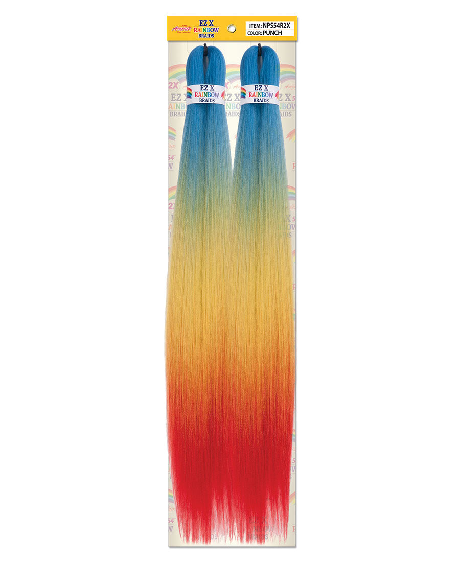 EZ X Rainbow Pre-Stretched Braid 54"