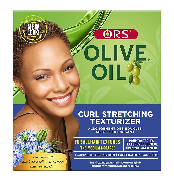 ORS Olive Oil Curl Stretching Texturizer Kit with the Power of Exotic Oils - All Textures