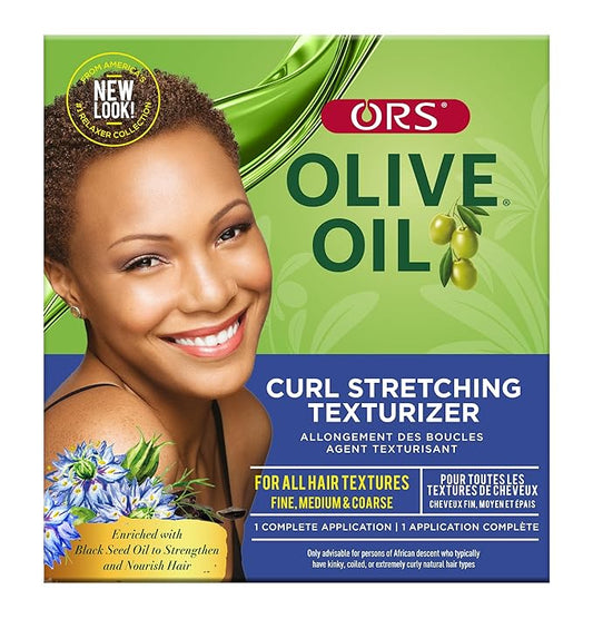 ORS Olive Oil Curl Stretching Texturizer Kit with the Power of Exotic Oils - All Textures