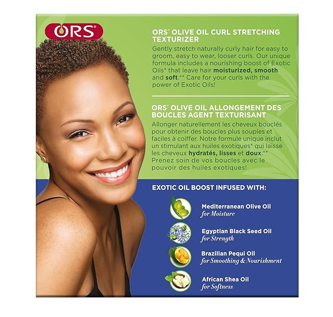 ORS Olive Oil Curl Stretching Texturizer Kit with the Power of Exotic Oils - All Textures