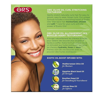 ORS Olive Oil Curl Stretching Texturizer Kit with the Power of Exotic Oils - All Textures
