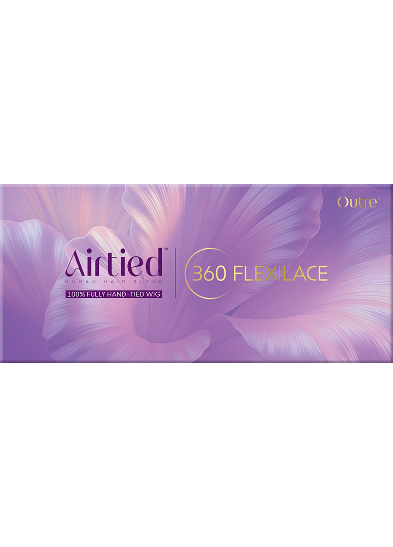 Outre AIRTIED 360 FLEXILACE HHB Silk Press Wig 24 - Back View