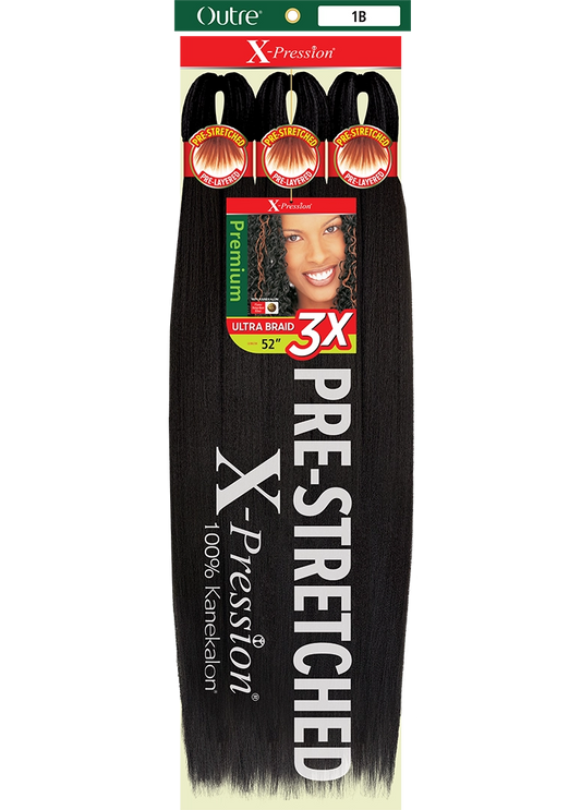 X-PRESSION BRAID-PRE STRETCHED BRAID 52 3X