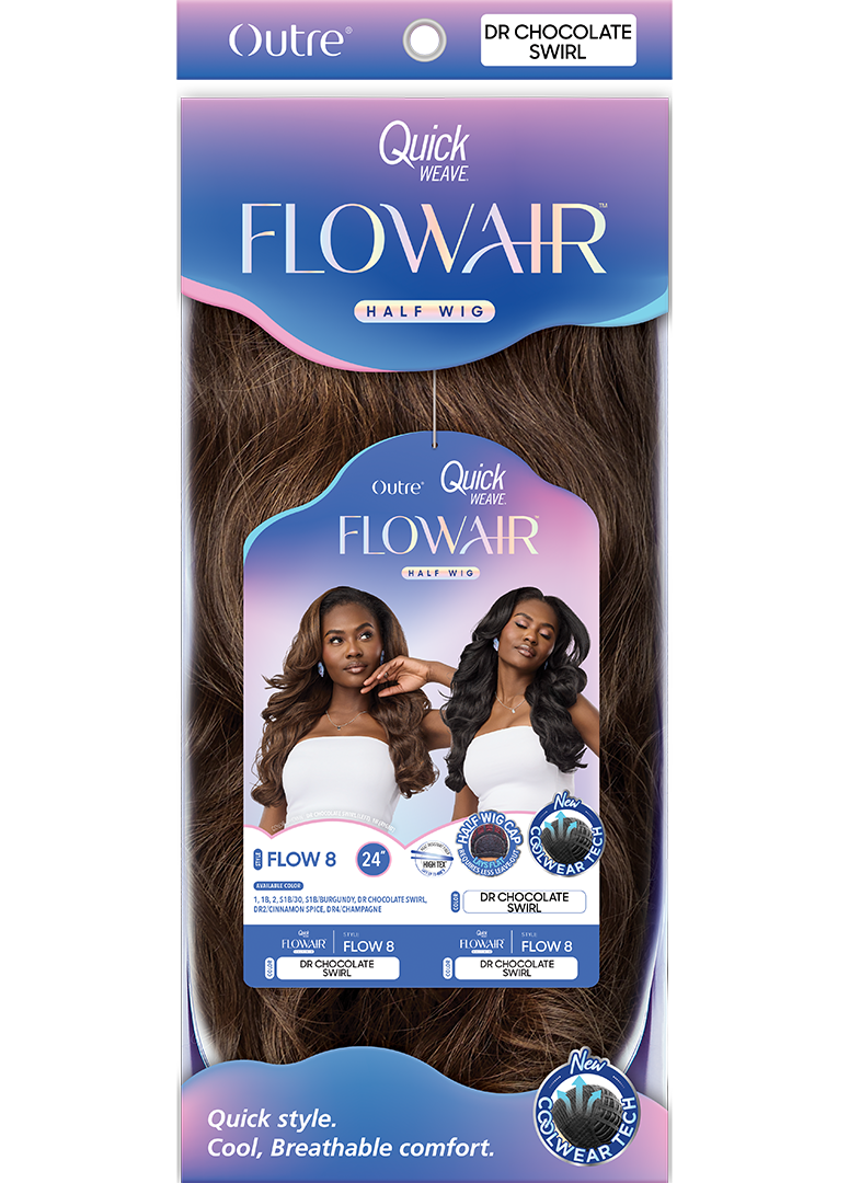 OT Outre Quick Weave Flowair Flow 8 HT - Back View