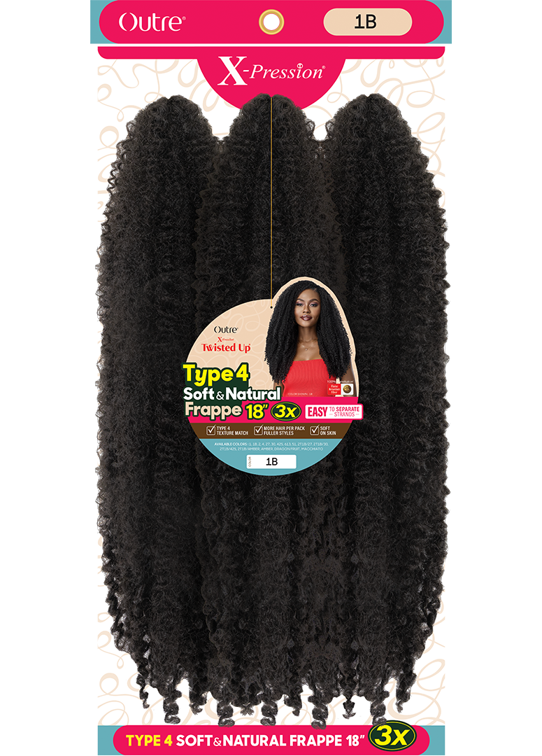 OT Outre X-PRESSION TWISTED UP Soft & Natural Type 4 Pre-Twisted Braiding Hair - Main Product Image