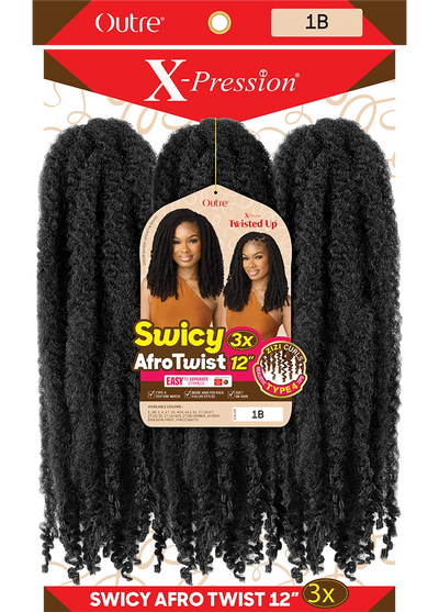 X-Pression Twisted Up Swicy Afro Twist 3X