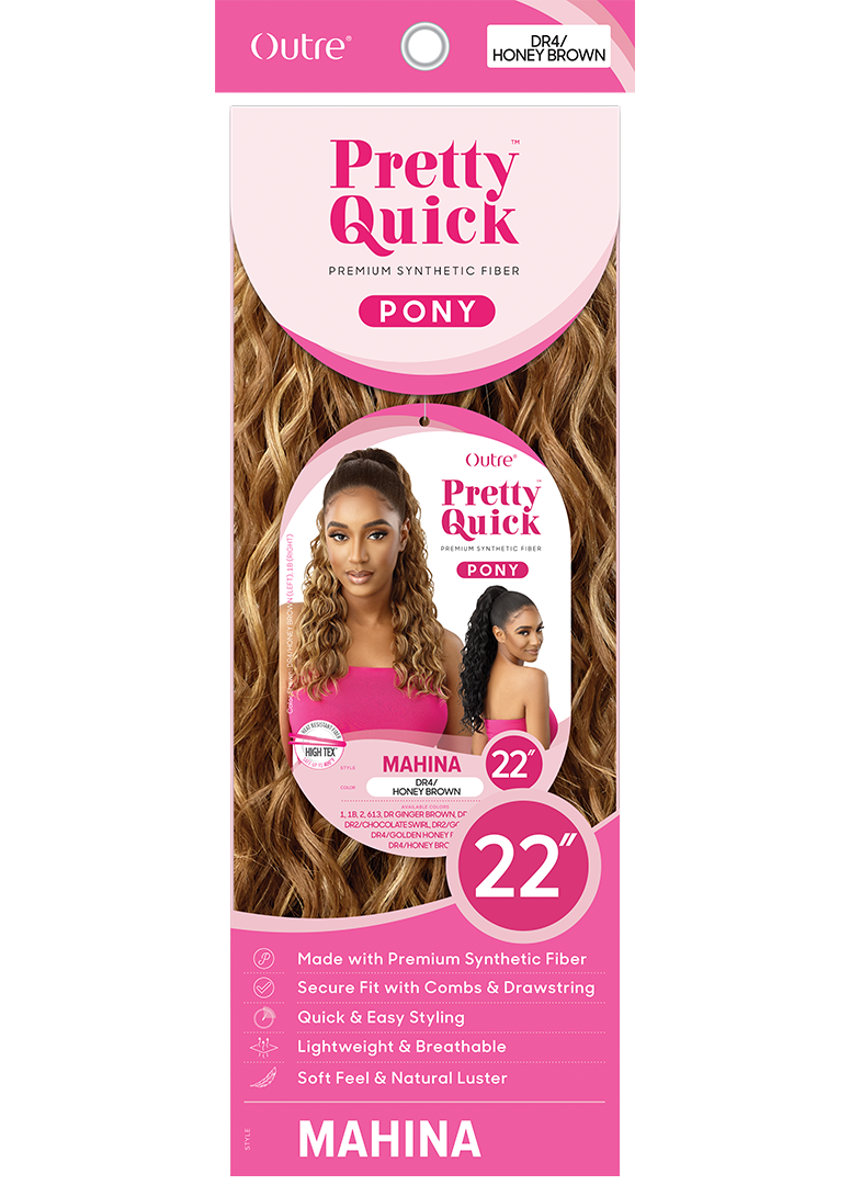 OT PRETTY QUICK Mahina Drawstring Pony - Back View