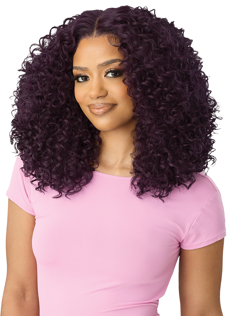 OT Outre Swoop Series Y-Part Lace Front Wig - Perfect Hairline - Side View