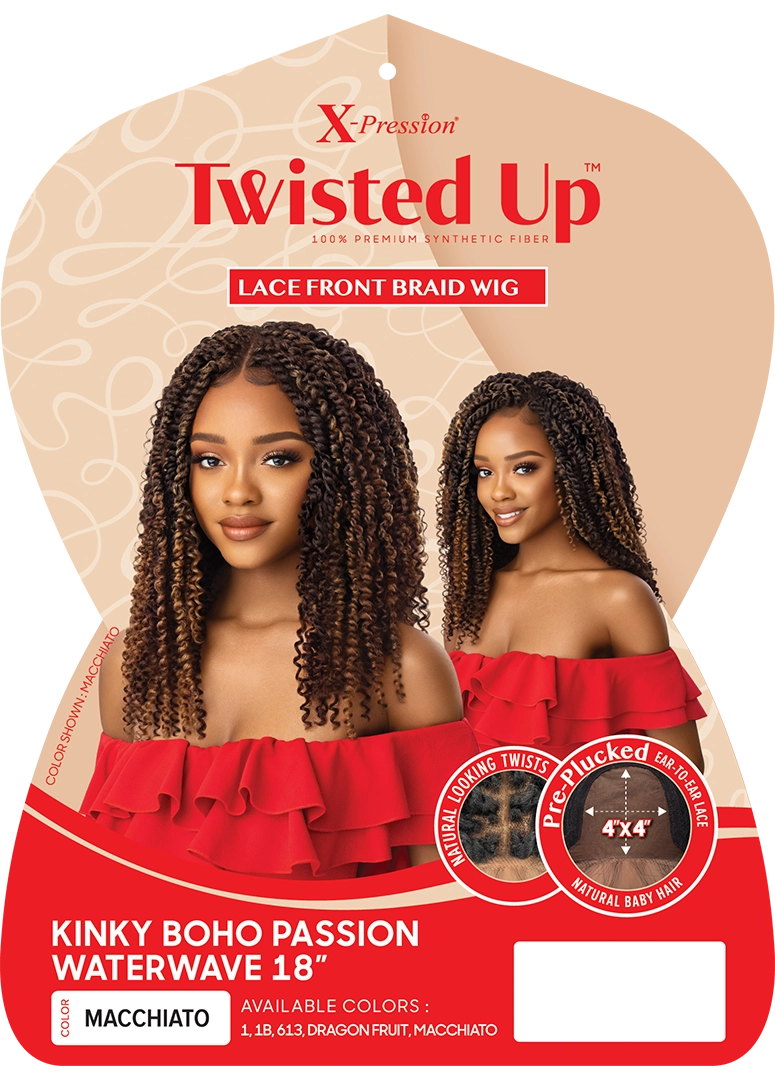 X-PRESSION-TU-4X4 LFW-KINKY BOHO PASSION WATERWAVE 18