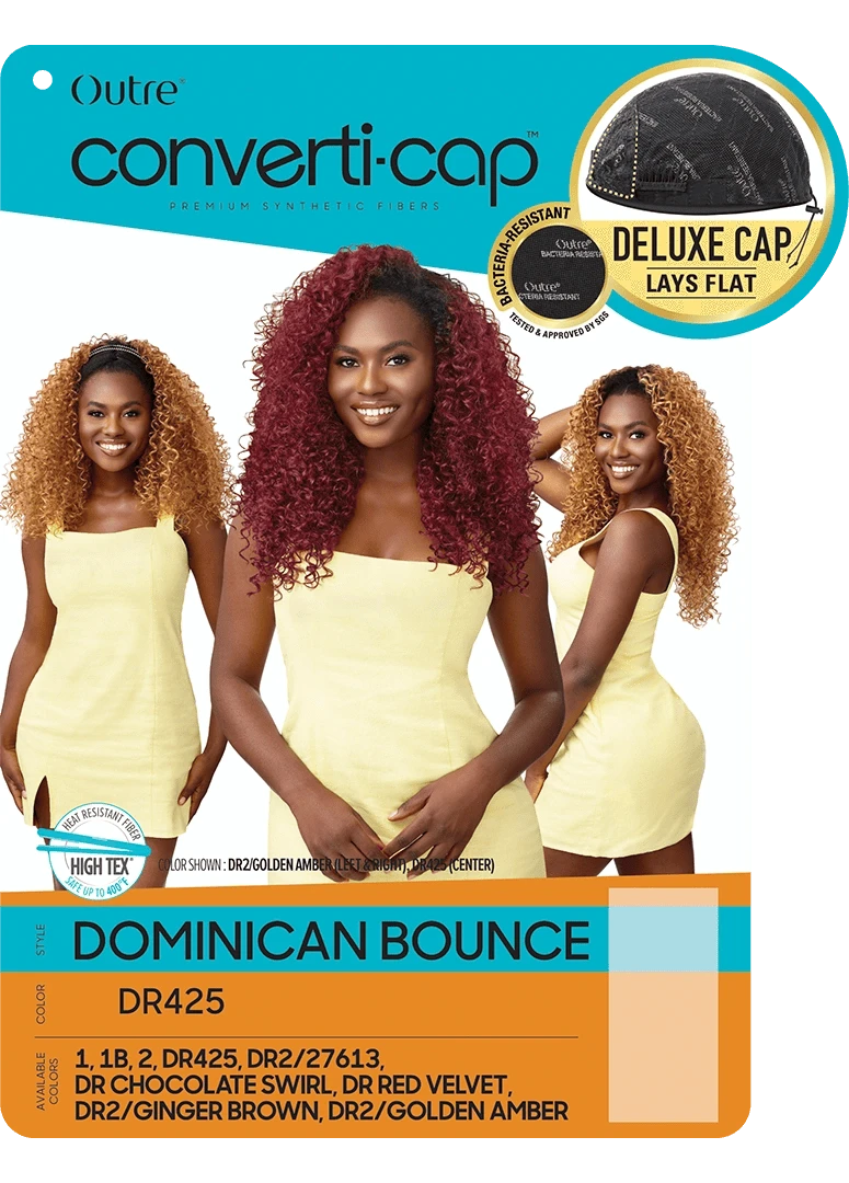 Outre Converti-Cap Dominican Bounce | Versatile Synthetic Half Wig