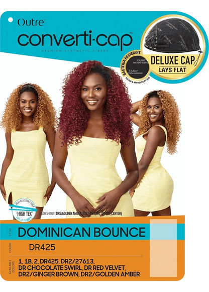 Outre Converti-Cap Dominican Bounce | Versatile Synthetic Half Wig