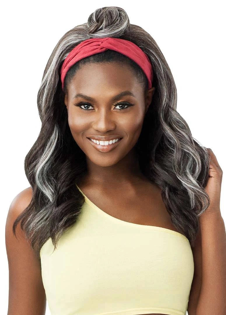 Outre Converti-Cap Synthetic Half Wig - Rosey Waves