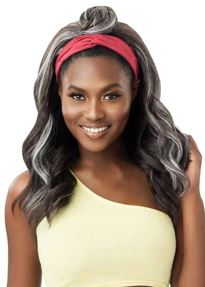 Outre Converti-Cap Synthetic Half Wig - Rosey Waves
