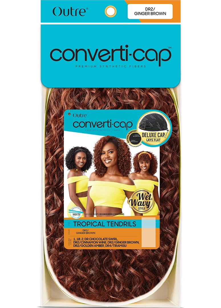 Outre Converti-Cap Wig - Wet & Wavy Style - Tropical Tendrils