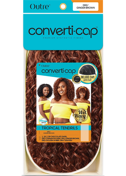Outre Converti-Cap Wig - Wet & Wavy Style - Tropical Tendrils