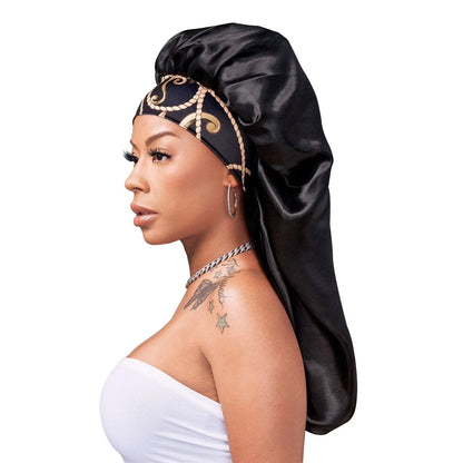 RED By Kiss - Silky Stylez Wide Edge Silky Bonnett (Black)