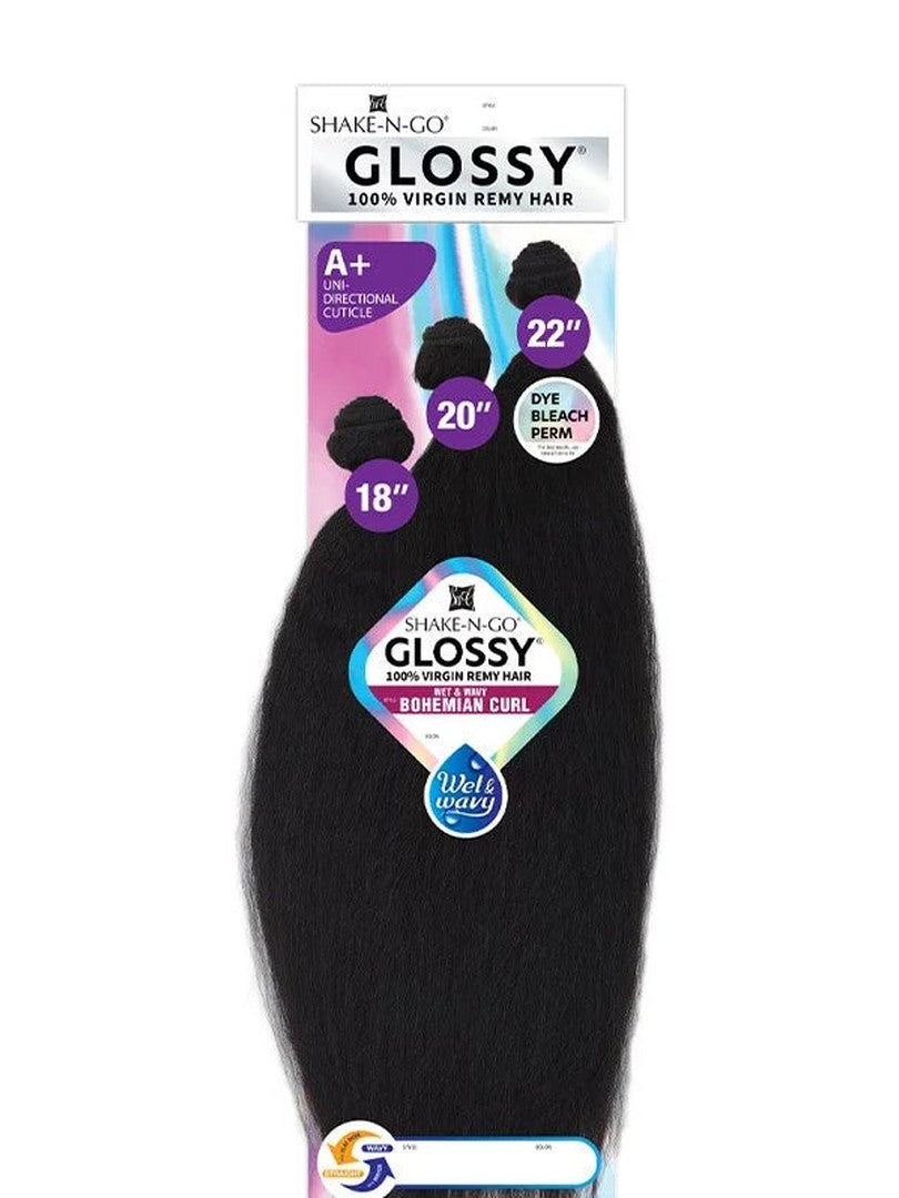 GLOSSY WET & WAVY BOHEMIAN CURL 3 BUNDLE DEAL