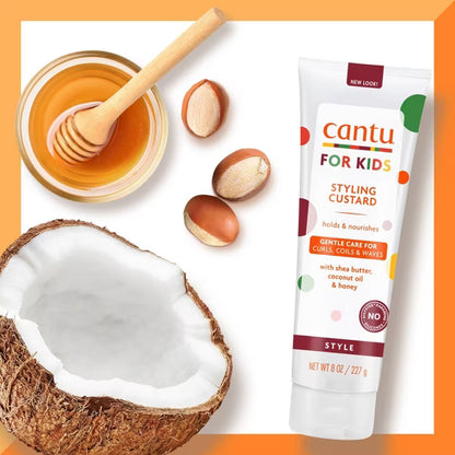 Cantu Kids Styling Custard - Shea Butter, Coconut Oil & Honey (8 oz)