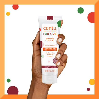 Cantu Kids Styling Custard - Shea Butter, Coconut Oil & Honey (8 oz)