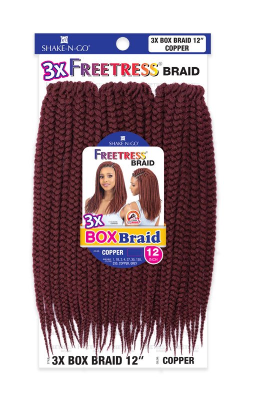 FB 3X BOX BRAID 12"