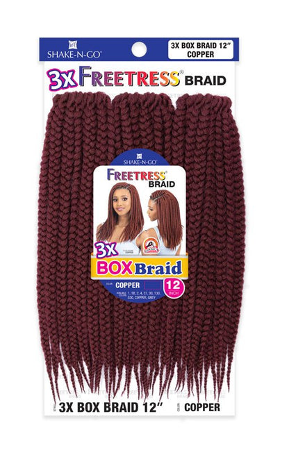 FB 3X BOX BRAID 12"