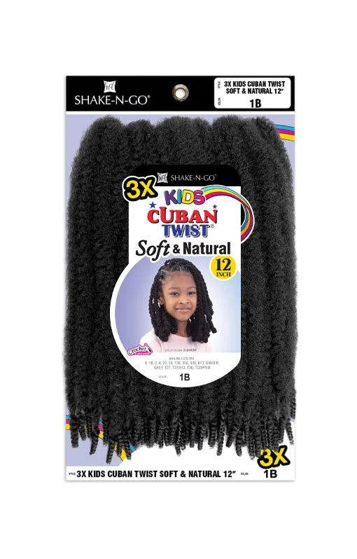 Soft & Natural Kids Cuban Twist 12" 3X