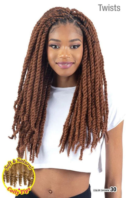 SH 3X CUBAN TWIST SOFT & NATURAL 16"