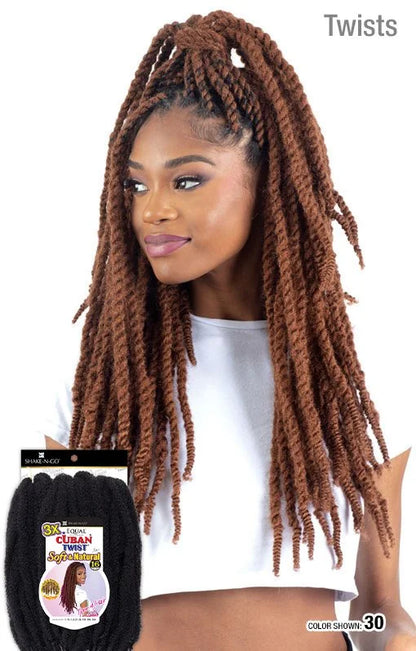 SH 3X CUBAN TWIST SOFT & NATURAL 16"