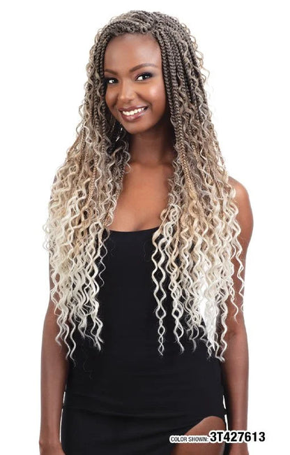 FB 3X REBEL CROCHET BOHO MERMAID BRAID 24"