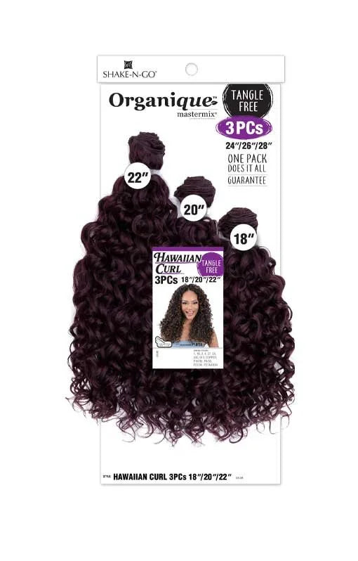 Shake-N-Go SHAKE-N-GO HAWAIIAN CURL 3PCS (18"20"22")  - Back View