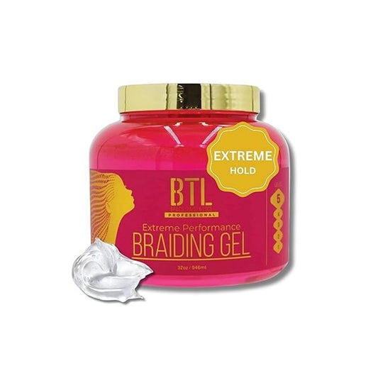 BRAIDING GEL EXTREME PERFORMANCE-PINK 32OZ BTLG01-32