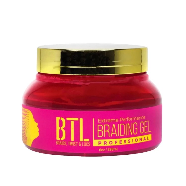BRAIDING GEL EXTREME PERFORMANCE-PINK 8OZ BTLG01