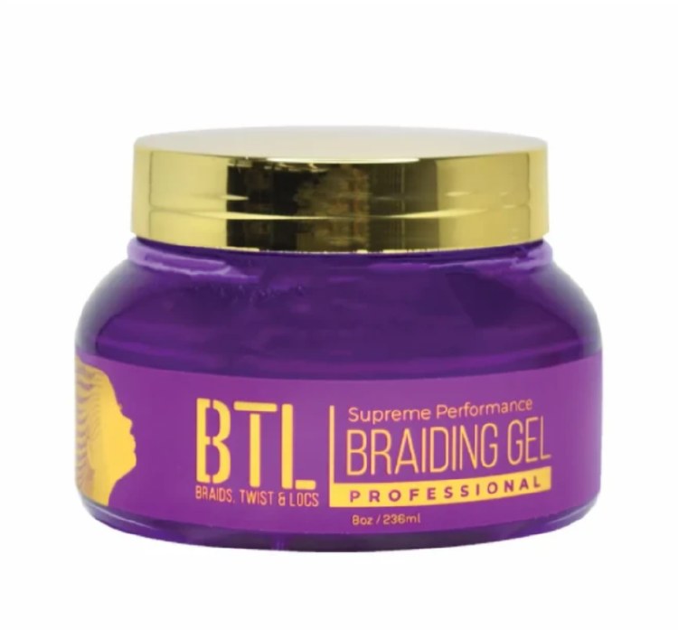 BRAIDING GEL SUPREME PERFORMANCE-PURPLE 8OZ BTLG02