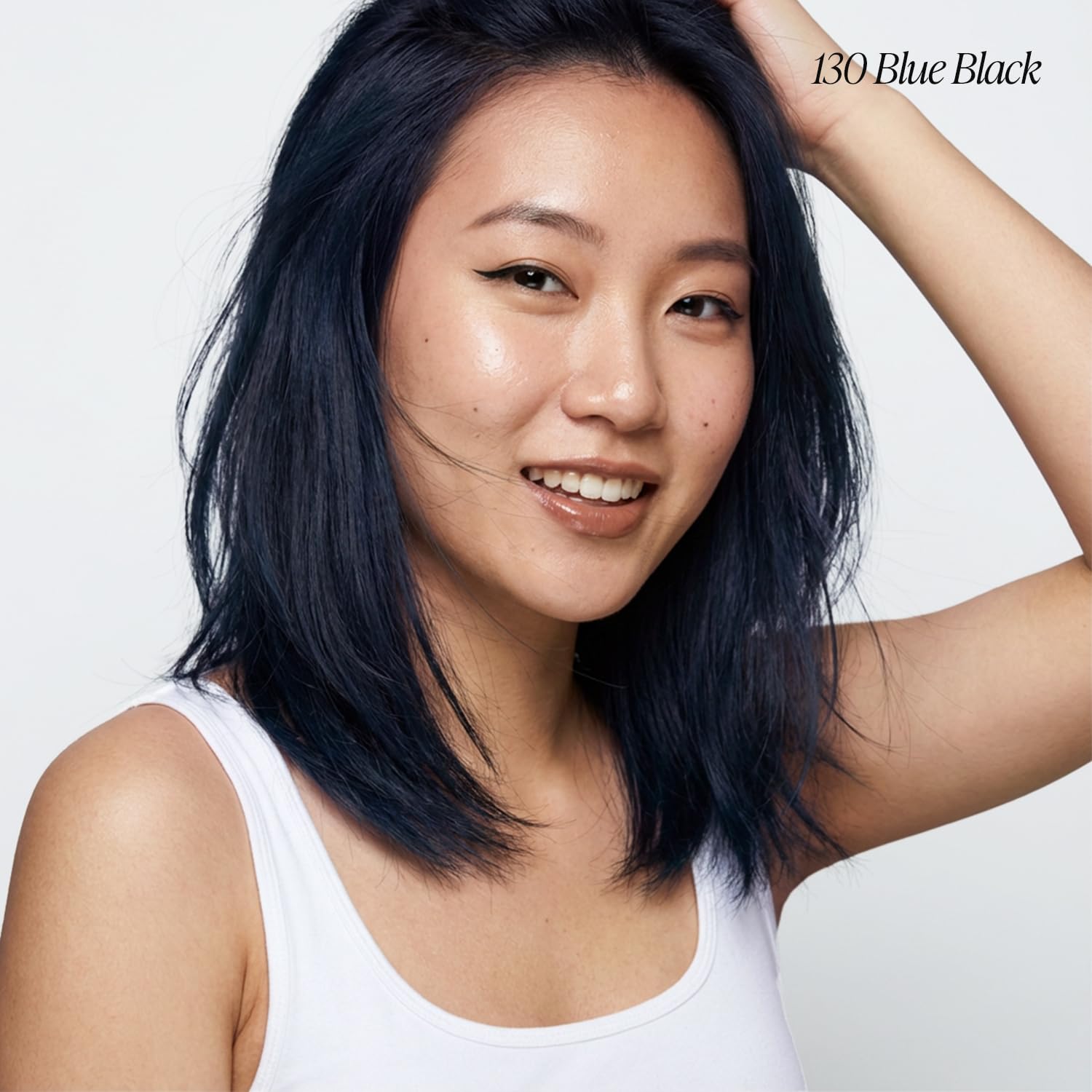 Creative Image Adore Semi-Permanent Hair Color - #130 Blue Black - Color 130 swatch